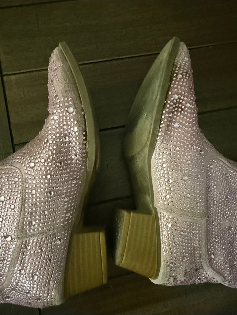 Sparkle Pink kids Western Ankle Boots